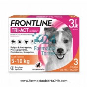 FRONTLINE TRI-ACT 67,6 mg / 504,8 mg SOLUCION SPOT-ON PARA PERROS 5-10 kg