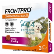 FRONTPRO 11 mg COMPRIMIDOS MASTICABLES PARA PERROS 2-4 kg