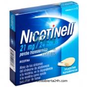 NICOTINELL 21 MG/24 HORAS PARCHE TRANSDERMICO , 14 parches