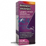 RHINOSPRAY ANTIALERGICO 1,18 MG/ML + 5,05 MG/ML SOLUCION PARA PULVERIZACION NASAL, 1 envase pulveriz