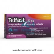 TELFAST 120 mg COMPRIMIDOS RECUBIERTOS CON PELICULA , 7 comprimidos