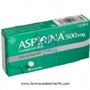ASPIRINA 500 mg COMPRIMIDOS , 20 comprimidos