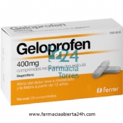 GELOPROFEN 400 MG COMPRIMIDOS RECUBIERTOS CON PELICULA, 20 comprimidos