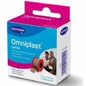 ESPARADRAPO HIPOALERGICO - OMNIPLAST (TEJIDO RESISTENTE 5 M X 2,50 CM)