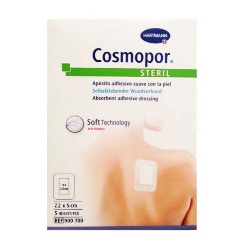 COSMOPOR STERIL - APOSITO ESTERIL (7.2 CM X  5 CM  5 APOSITOS)