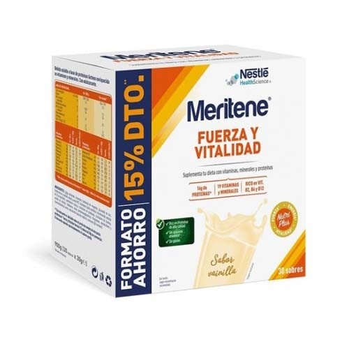 MERITENE30 G 15 SOBRES VAINILLA