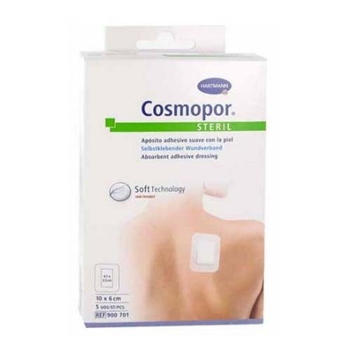 COSMOPOR STERIL - APOSITO ESTERIL (10 CM X  8 CM  5 APOSITOS)