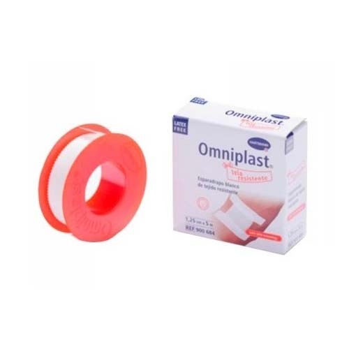 ESPARADRAPO HIPOALERGICO - OMNIPLAST (TEJIDO RESISTENTE BLANCO 5 M X 1,25 CM)