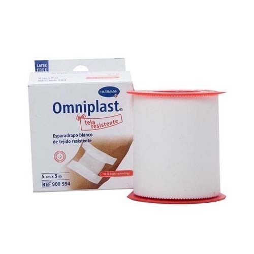 ESPARADRAPO HIPOALERGICO - OMNIPLAST (TEJIDO RESISTENTE BLANCO 5 M X 5 CM)