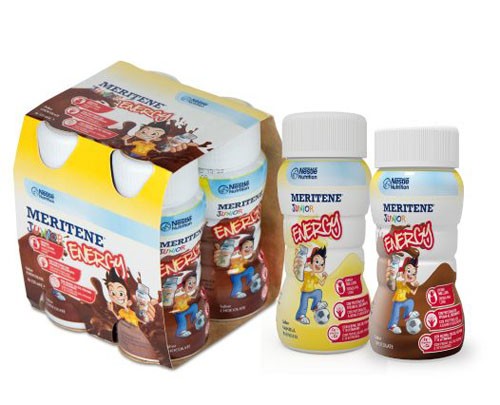 MERITENE JUNIOR ENERGY (125 ML 4 BOTELLAS CHOCOLATE)