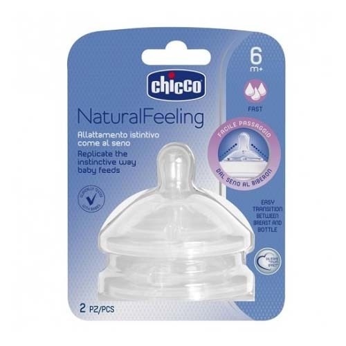 TETINA SILICONA - CHICCO STEP UP 3 B ANCHA FLUJO RAPIDO (6 M + 2 U)