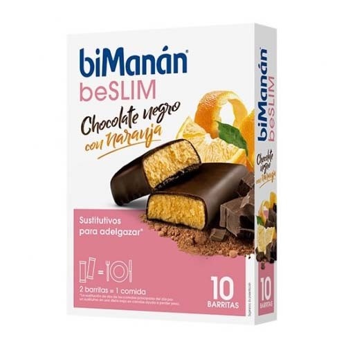 BIMANAN BARRITA CHOCOLATE NEGRO Y NARANJA (320 G 40 G X 8 U)