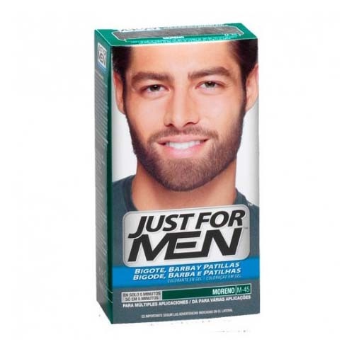 JUST FOR MEN BIGOTE Y BARBA - GEL COLORANTE (30 CC MORENO)