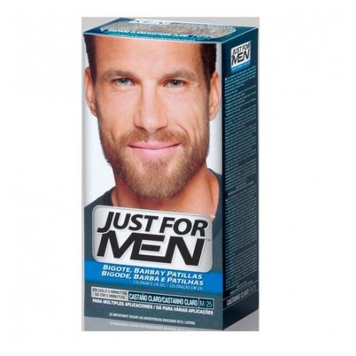 JUST FOR MEN BIGOTE Y BARBA - GEL COLORANTE (30 CC CASTAÑO CLARO)