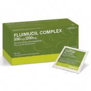 FLUIMUCIL COMPLEX 500 mg/200 mg COMPRIMIDOS EFERVESCENTES , 12 comprimidos